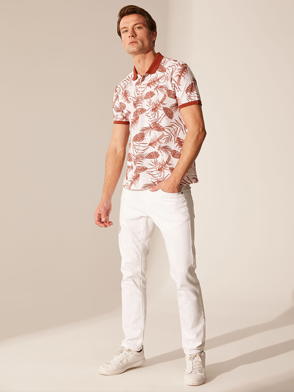 Kahverengi Pike Erkek Tişört-3