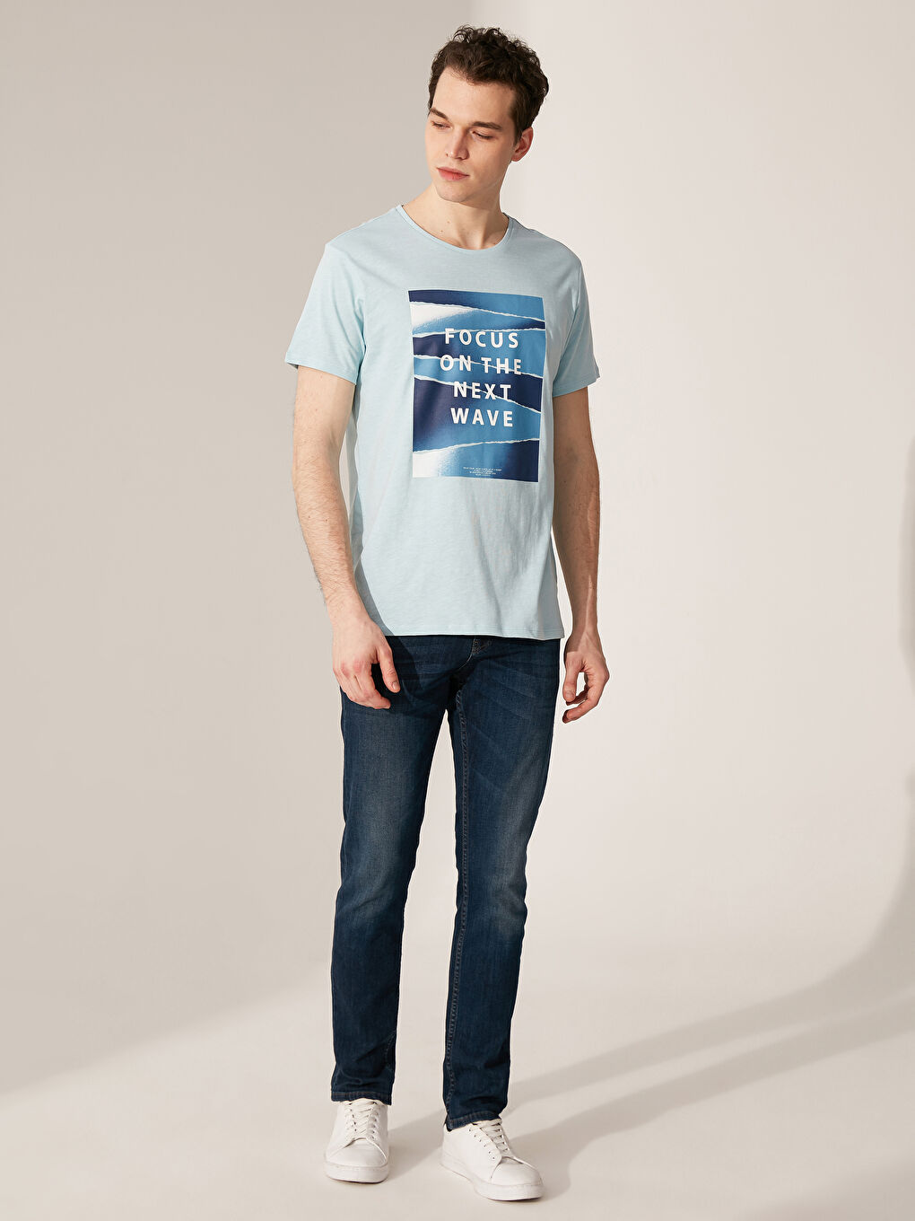 Футболка из чесаного хлопка для мужчин-3