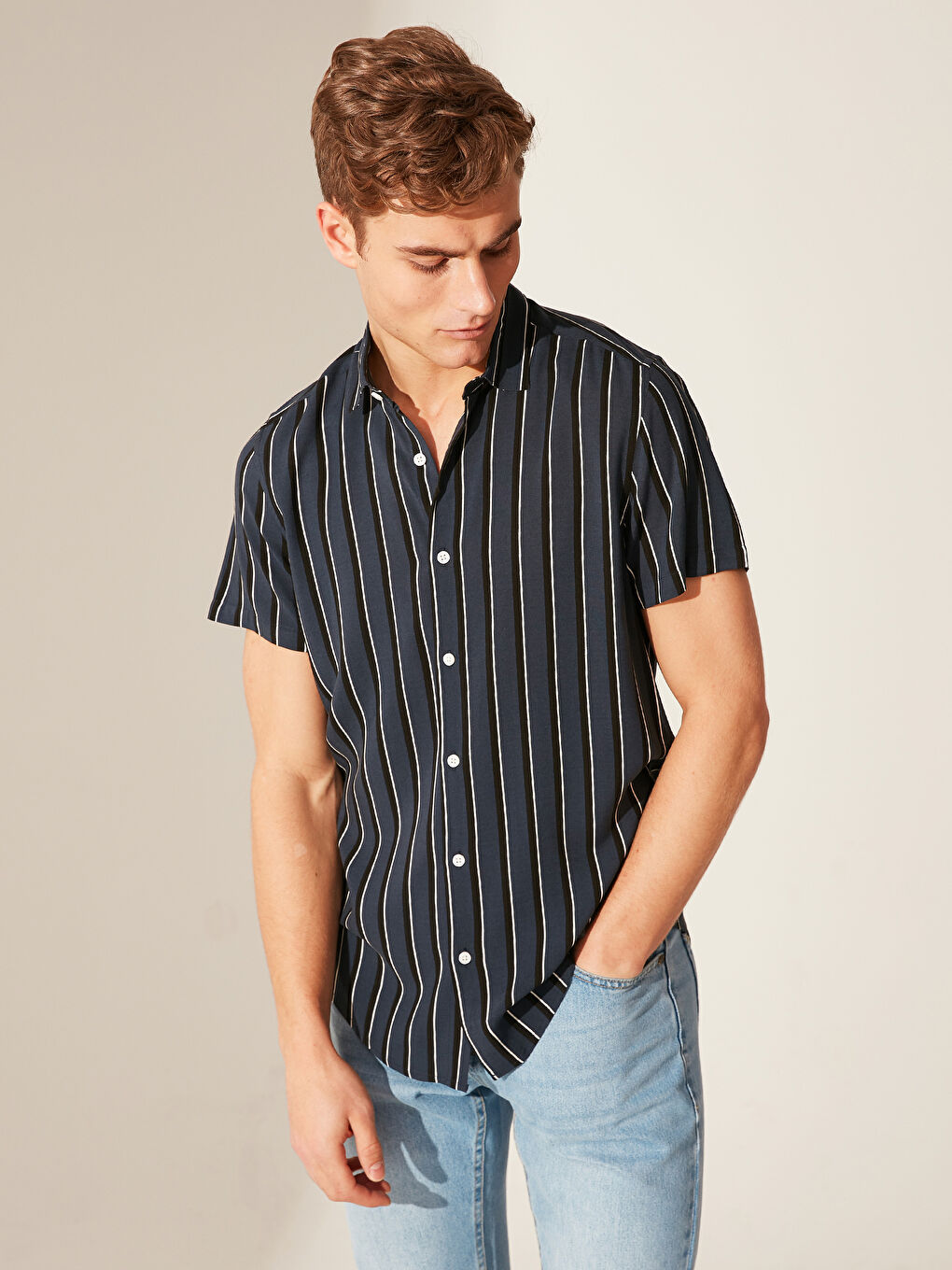 Мужская рубашка из поплина-2