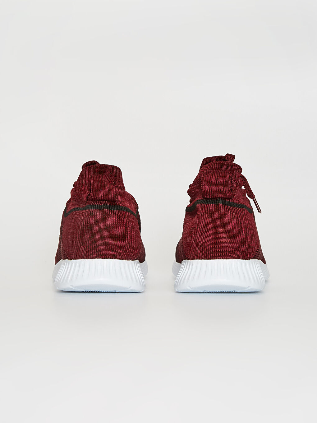 Bordo Erkek Triko Aktif Spor Ayakkabı-3