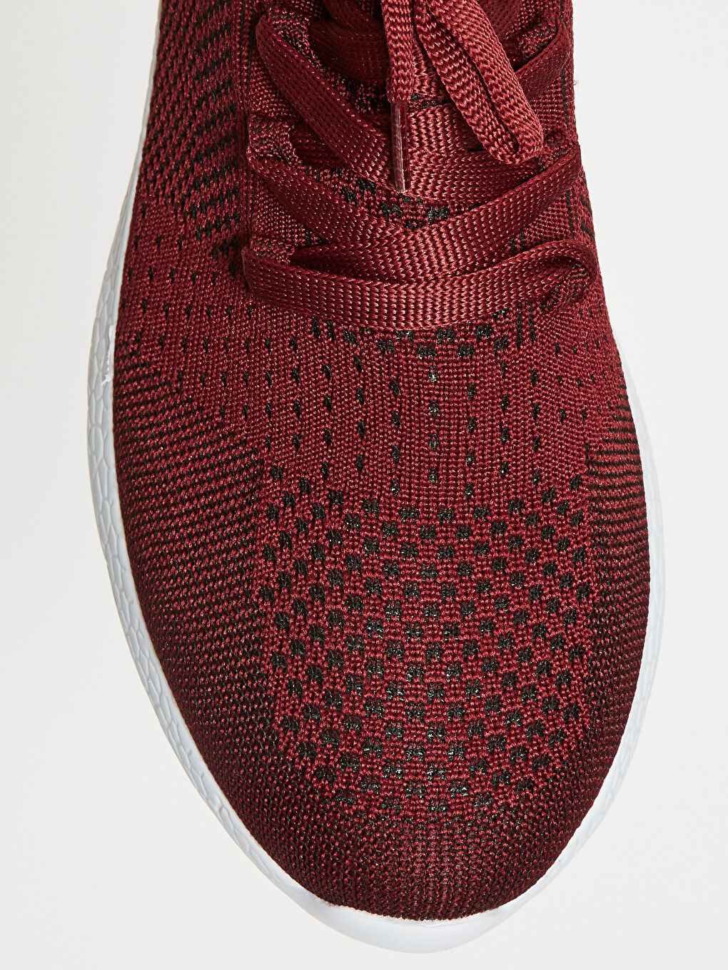 Bordo Erkek Triko Aktif Spor Ayakkabı-4