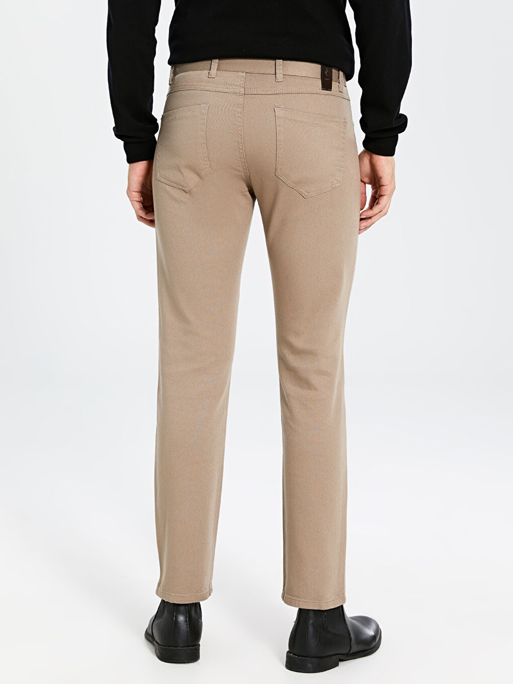 Kahverengi Standart Kalıp Erkek Pantolon-3