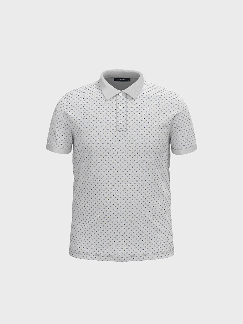 LCWAIKIKI Classic Polo Neck Printed T-Shirt -0SH129Z8-FFB