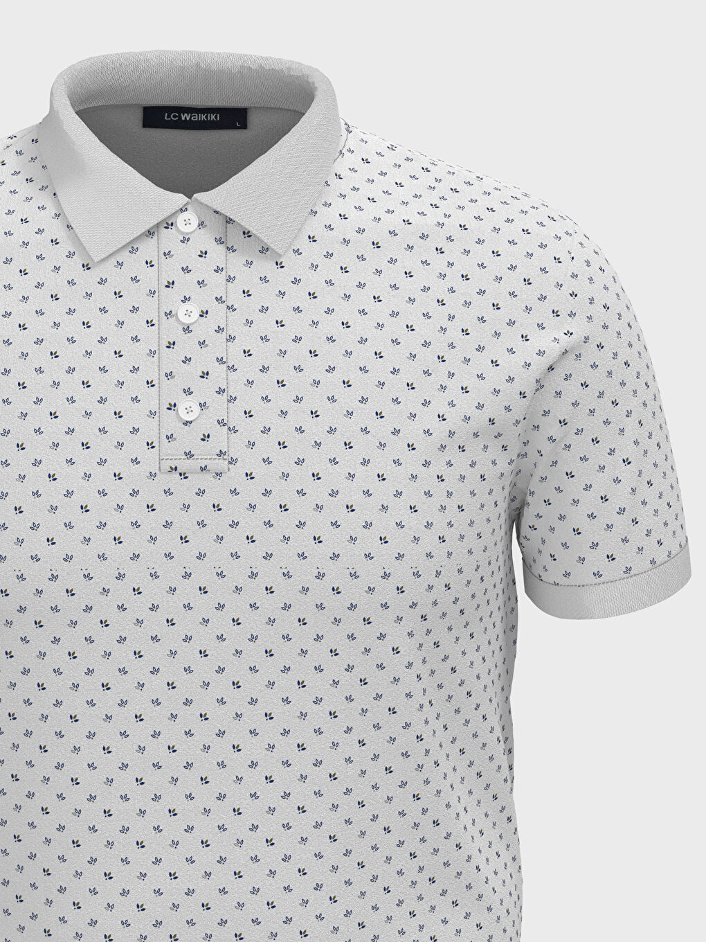 LCWAIKIKI Classic Polo Neck Printed T-Shirt -0SH129Z8-FFB