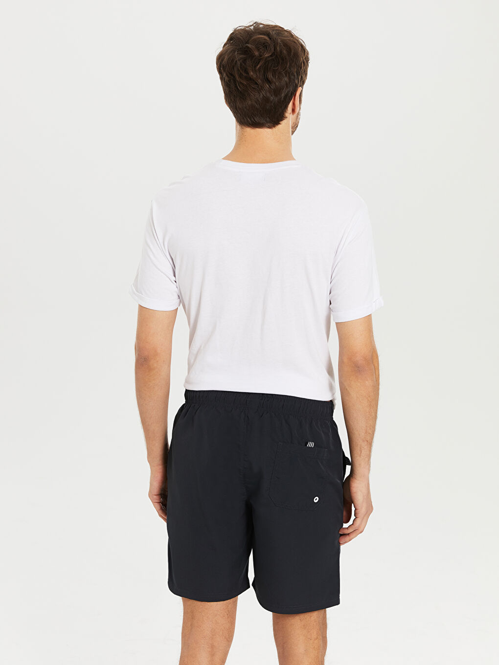 Diz Üstü Boy Basic Deniz Şortu  -3