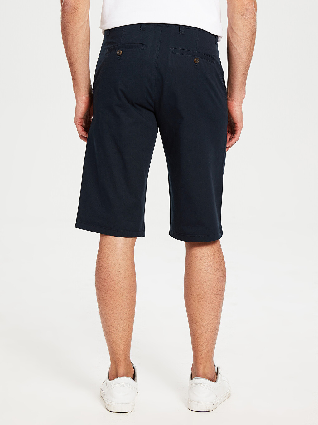 Regular Fit Basic Bermuda Shorts-3
