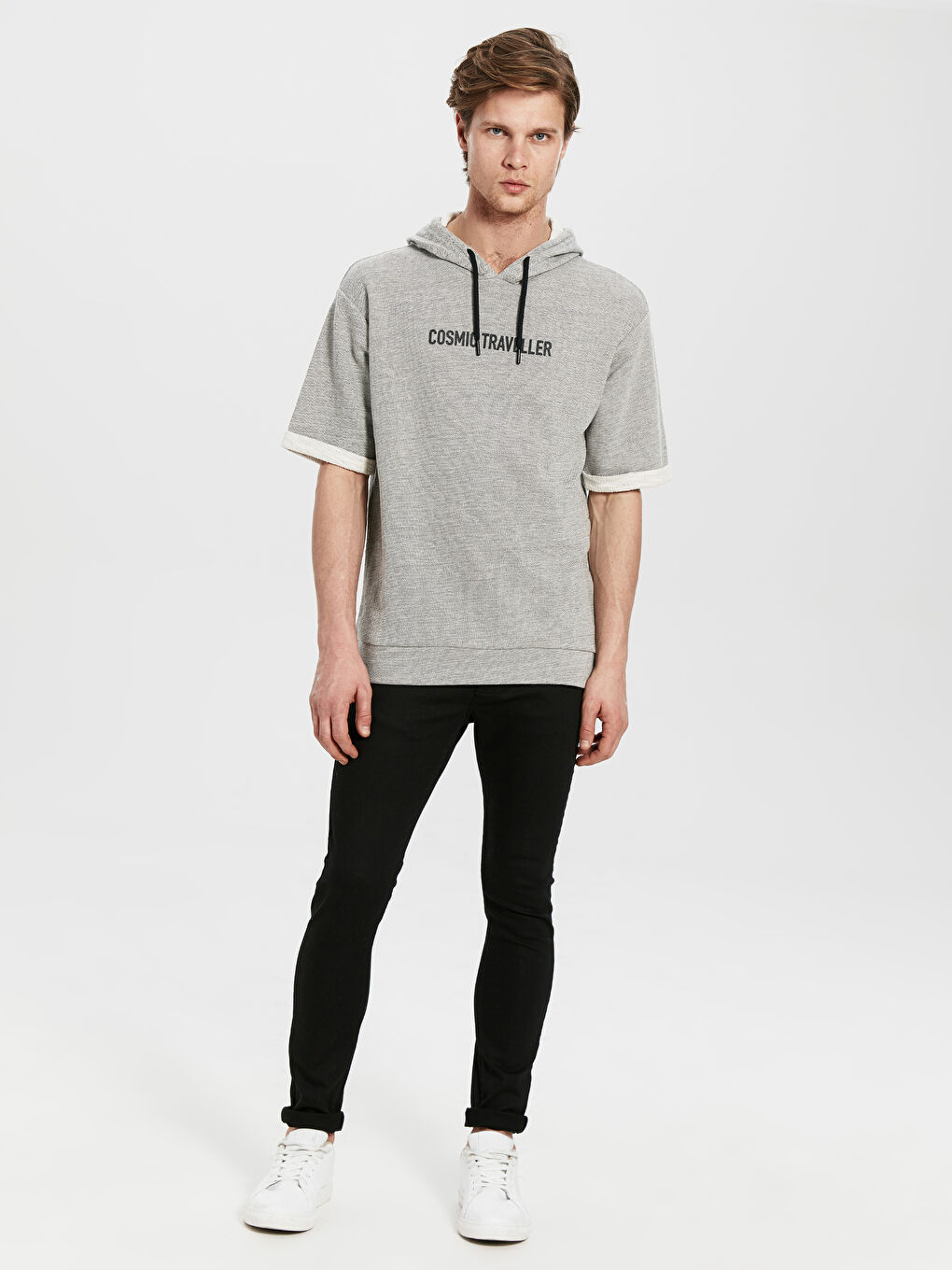 Long Sleeve Printed Men's Hoodie-3