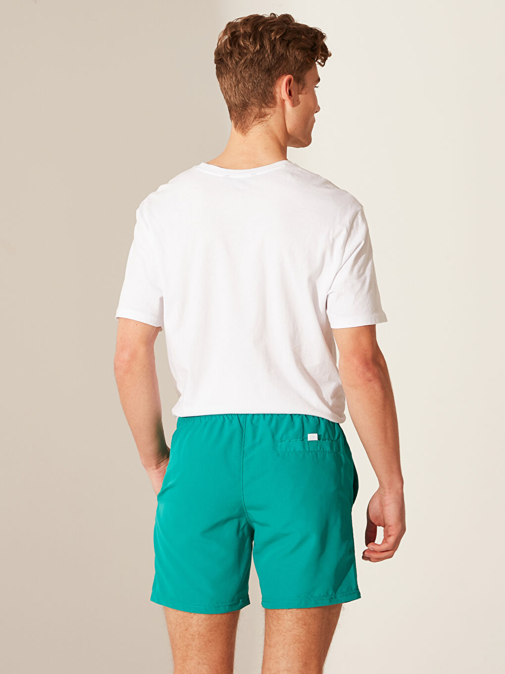 Принтті қысқа жүзуге арналған шорты-3