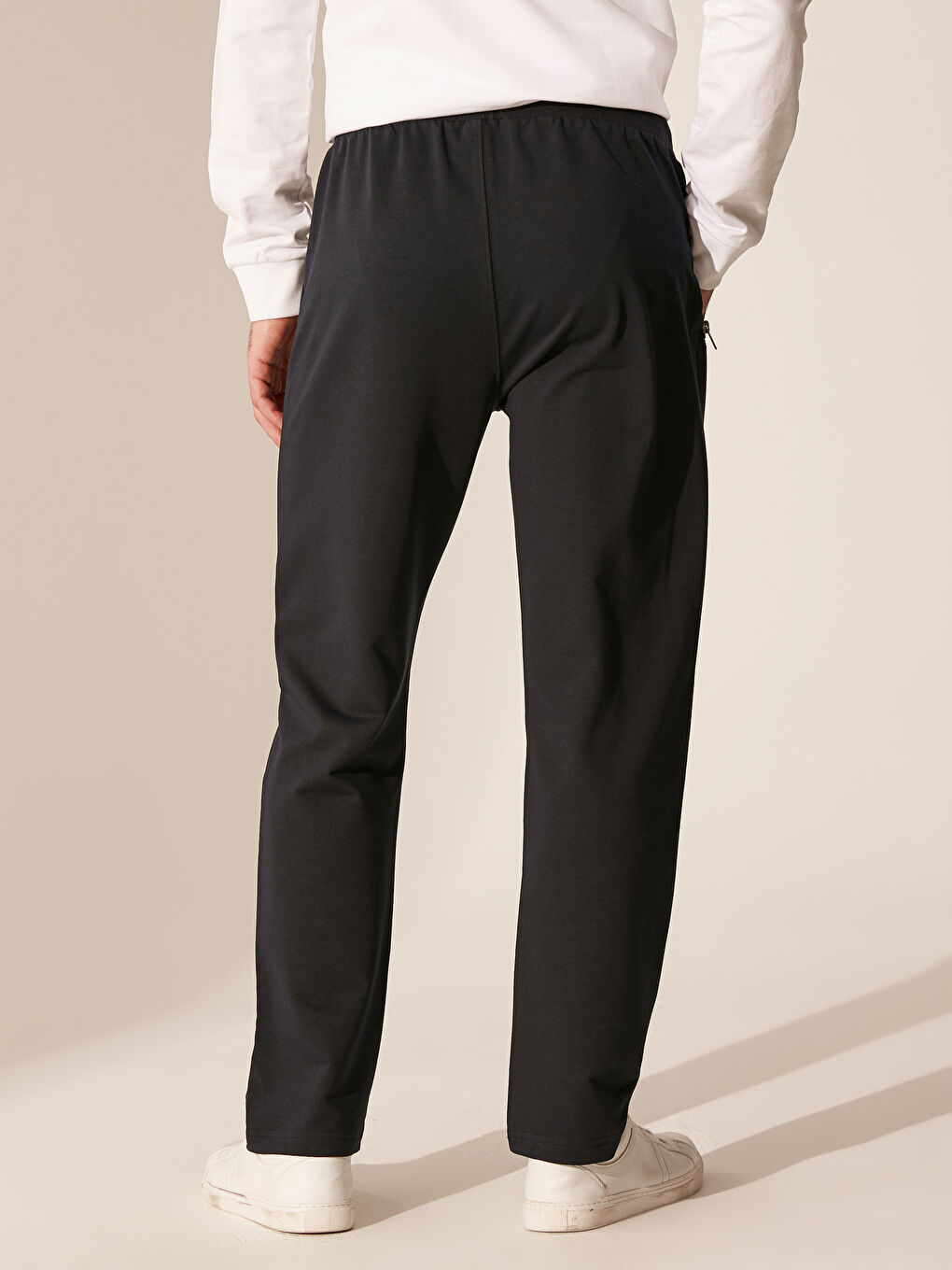 Lacivert Rahat Kalıp Erkek Eşofman Altı-3