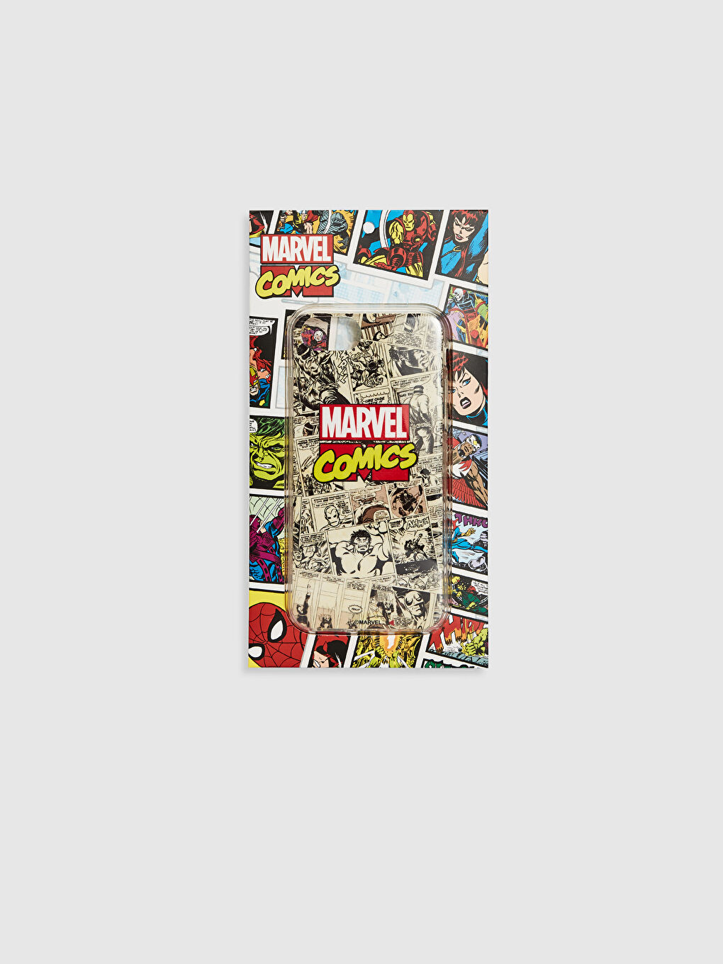 جراب موبايل سيليكون بطبعة مارفل