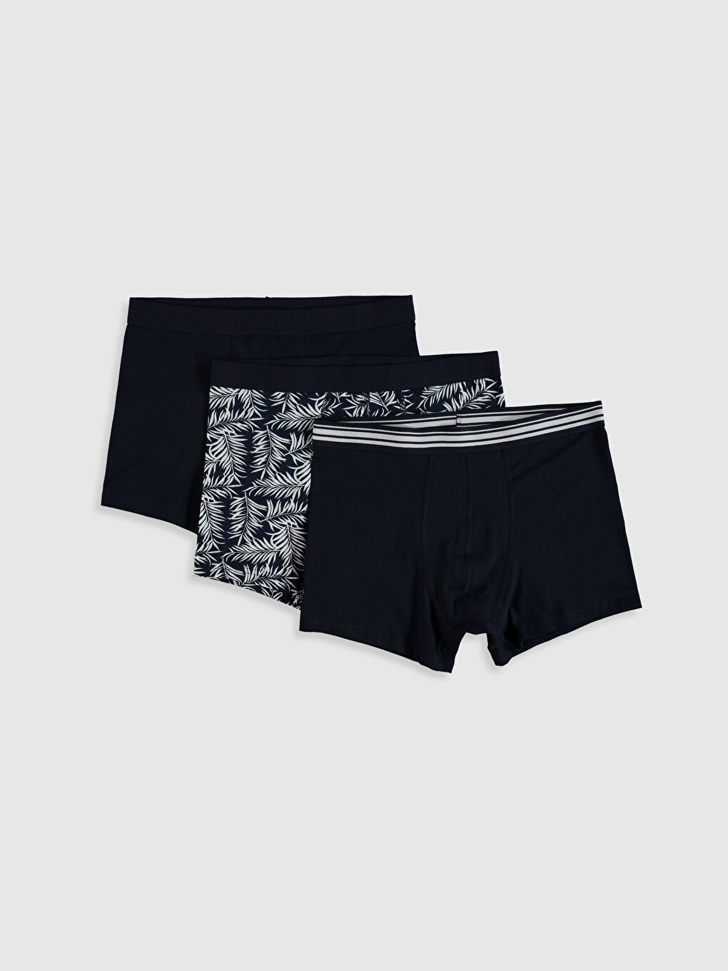 Lacivert Baskılı Boxer