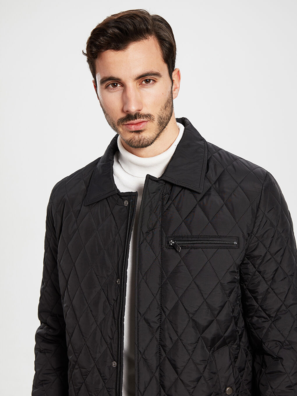 Siyah Erkek Şişme Mont-3