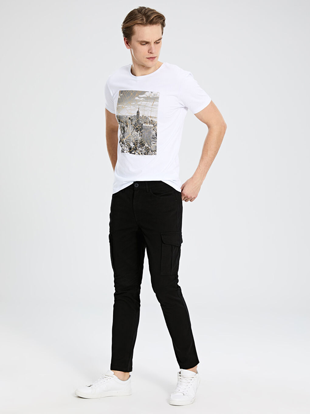 Брюки мужские из габардина-1