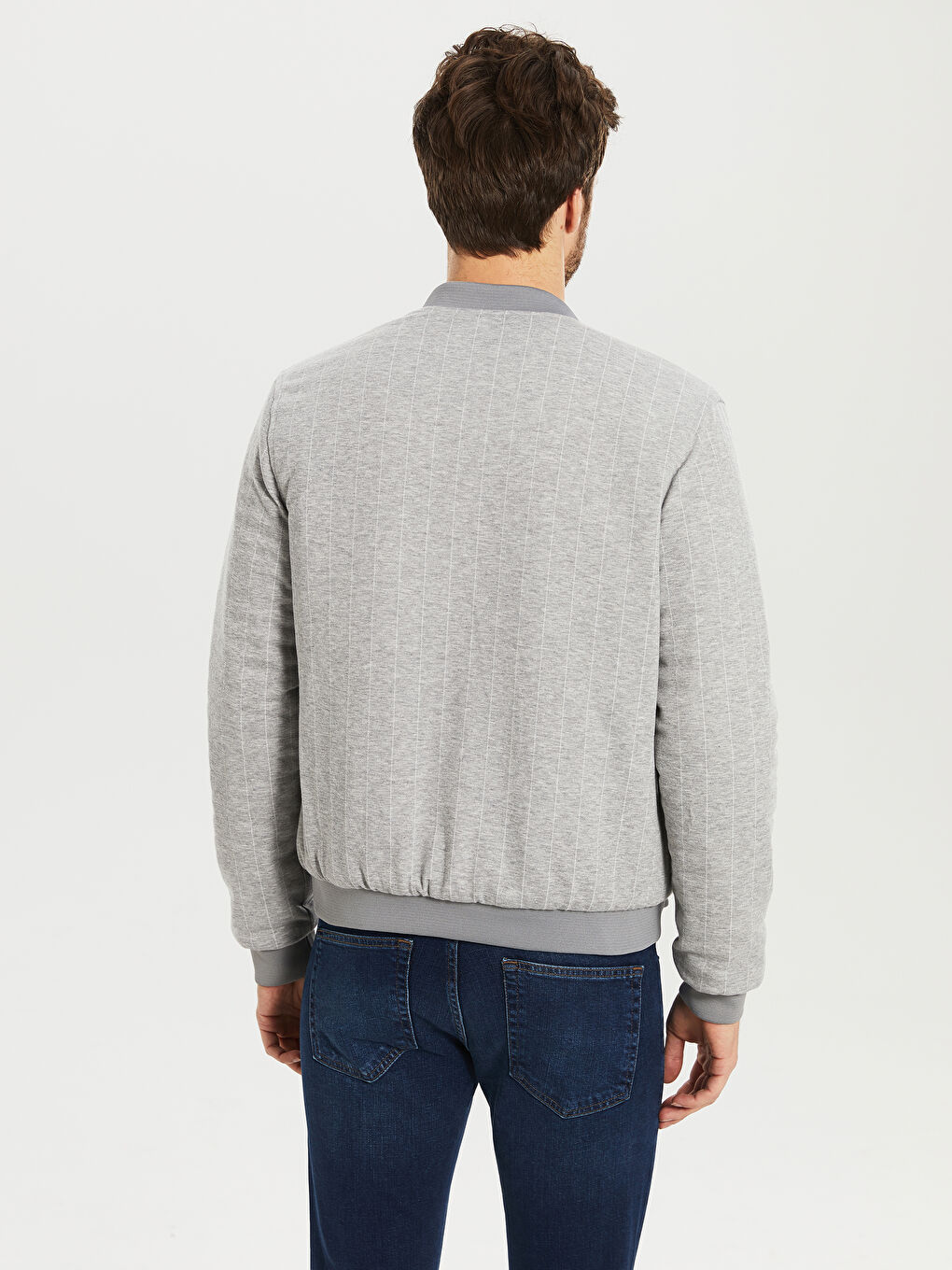 Sarı Slim Fit Kolej Yaka İnce Mont-4