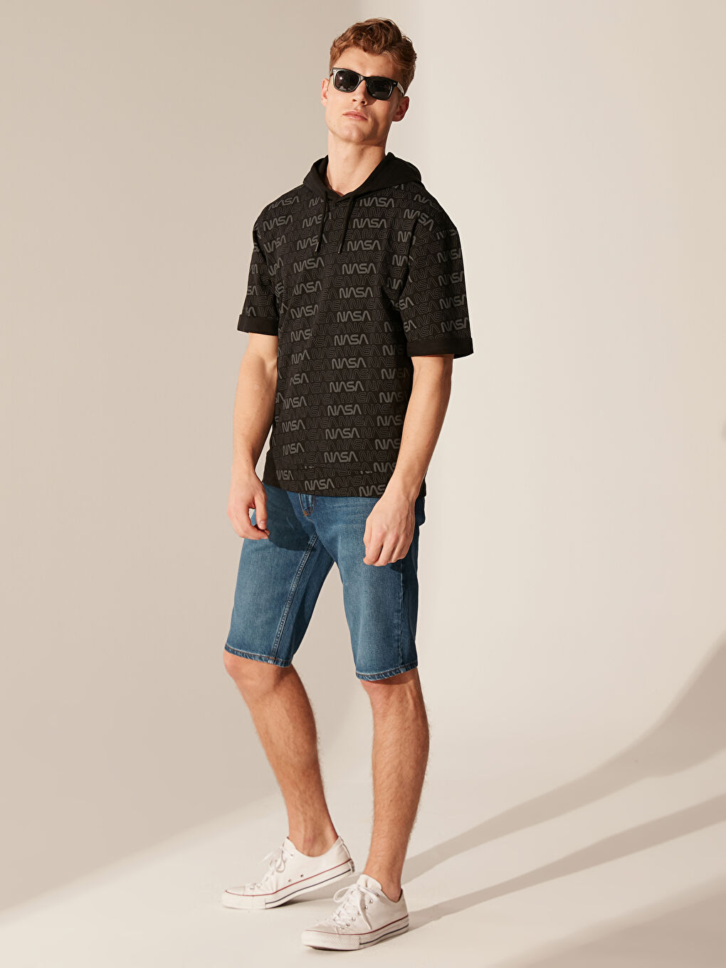 Siyah Erkek Hoodie-4