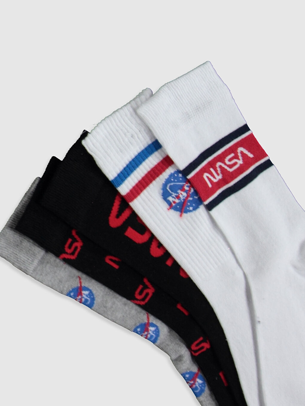 Beyaz Erkek Soket Çorap-2