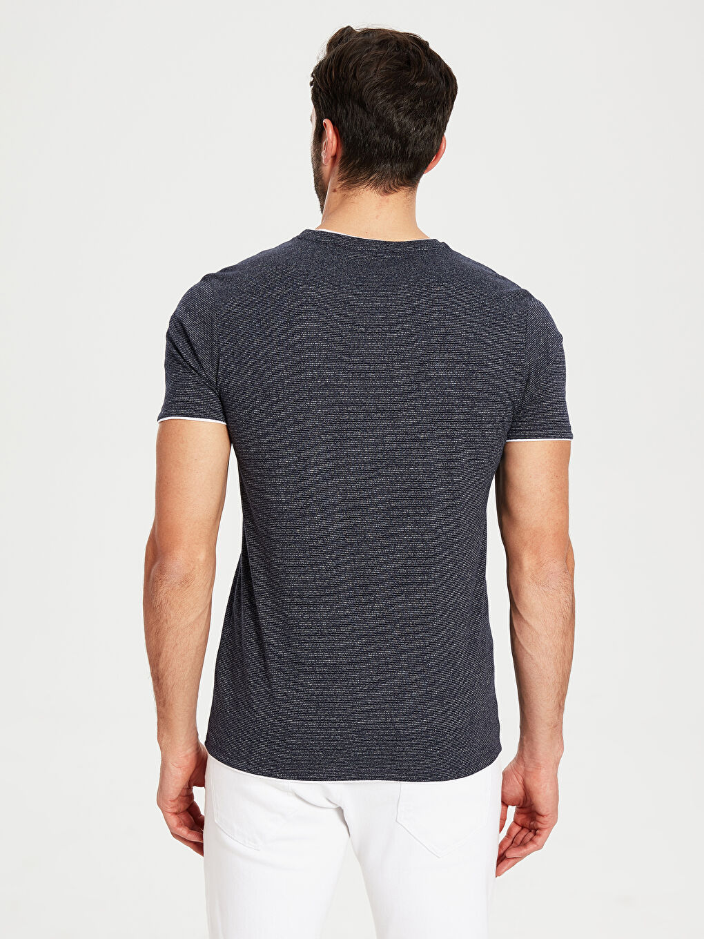 Lacivert Lacıvert Tişört-2