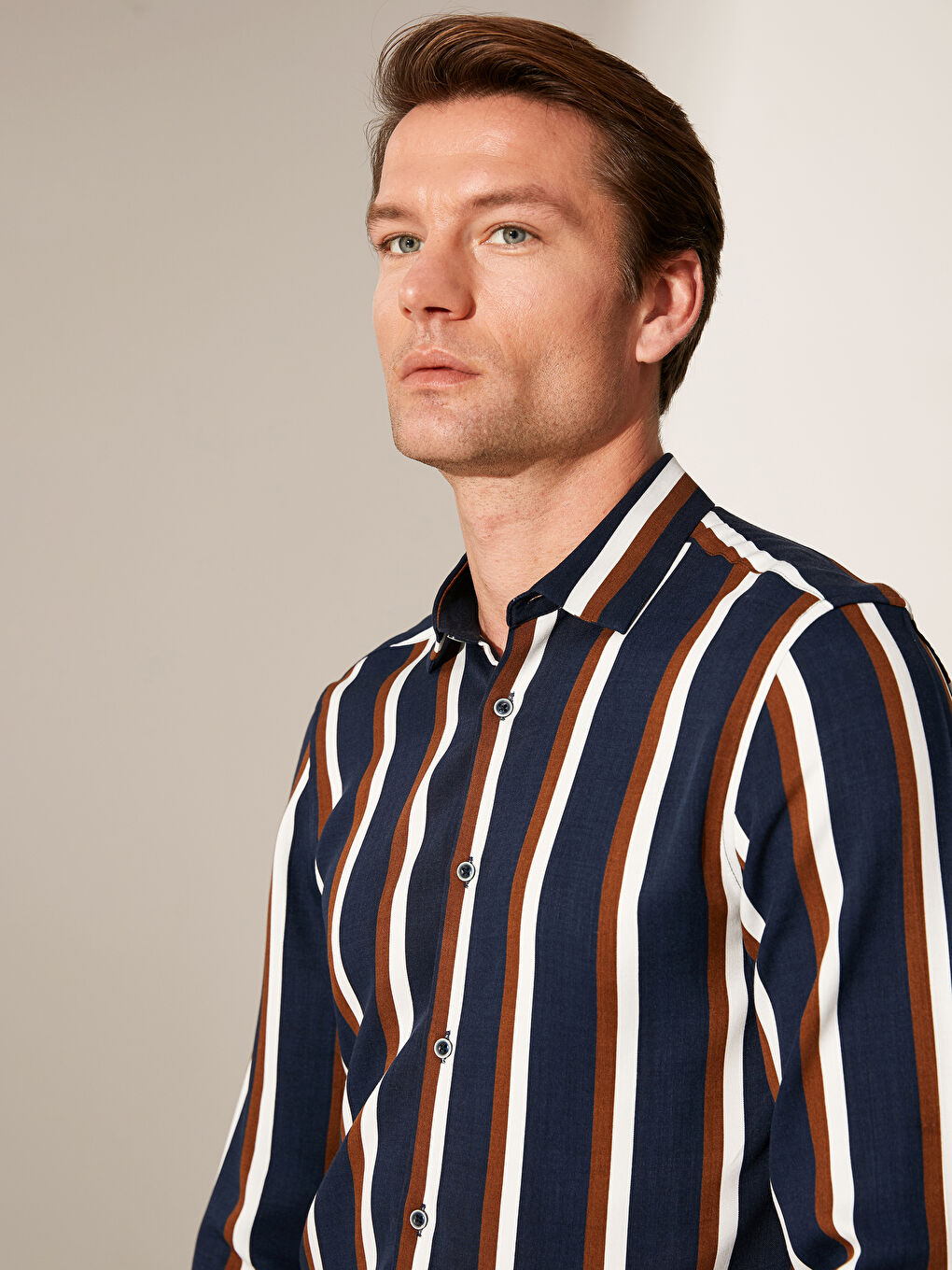 Kahverengi Erkek Gömlek-1