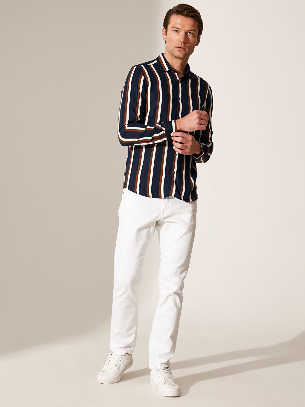 Kahverengi Erkek Gömlek-5