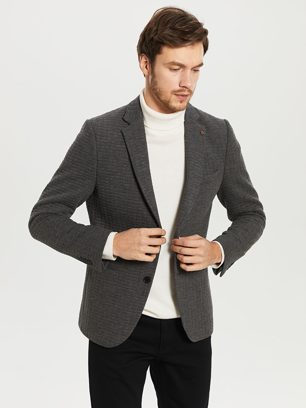 Antrasit Erkek Blazer Ceket