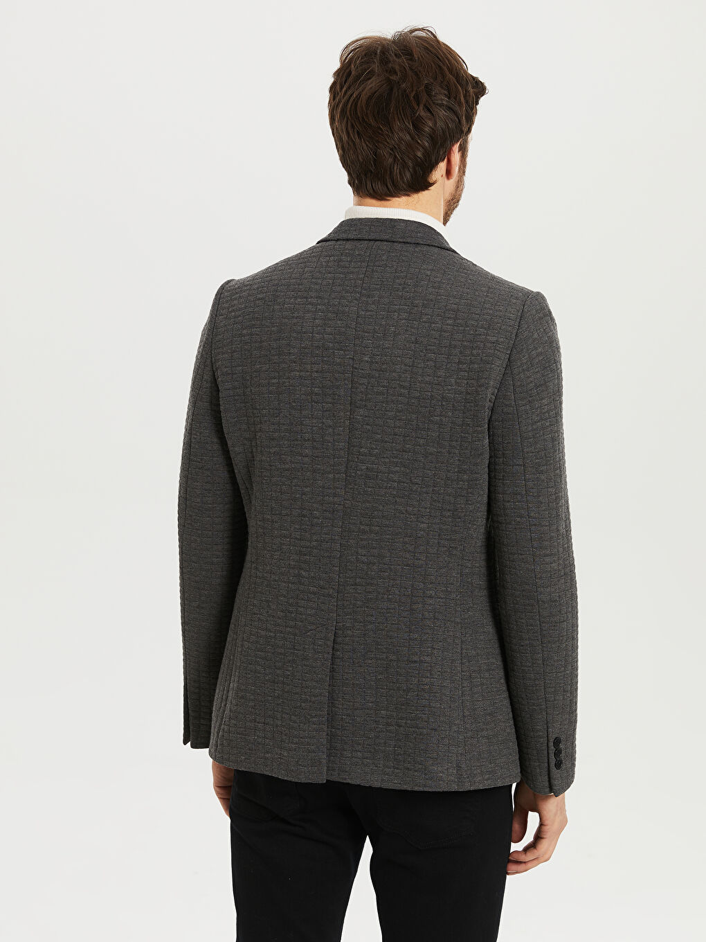 Antrasit Erkek Blazer Ceket-3