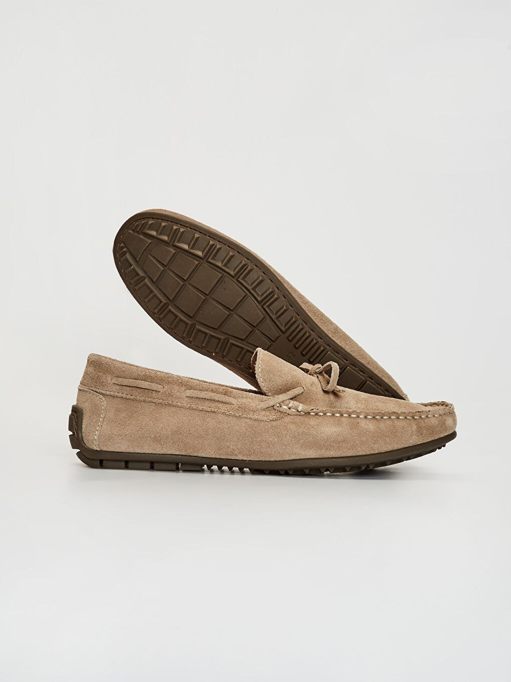 Bej Erkek Hakiki Deri Loafer Ayakkabı-2