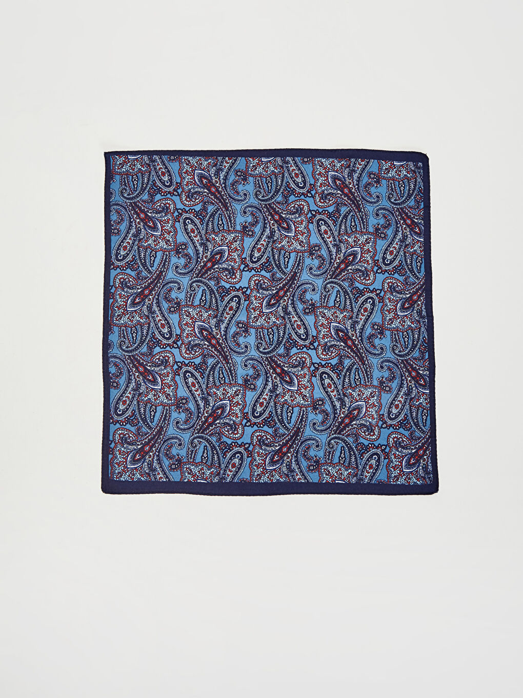 Patterned Men's Tie, Handkerchief and Badge-3