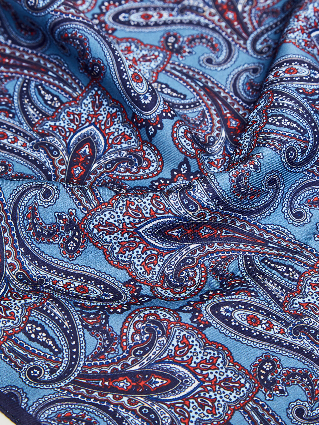 Patterned Men's Tie, Handkerchief and Badge-4