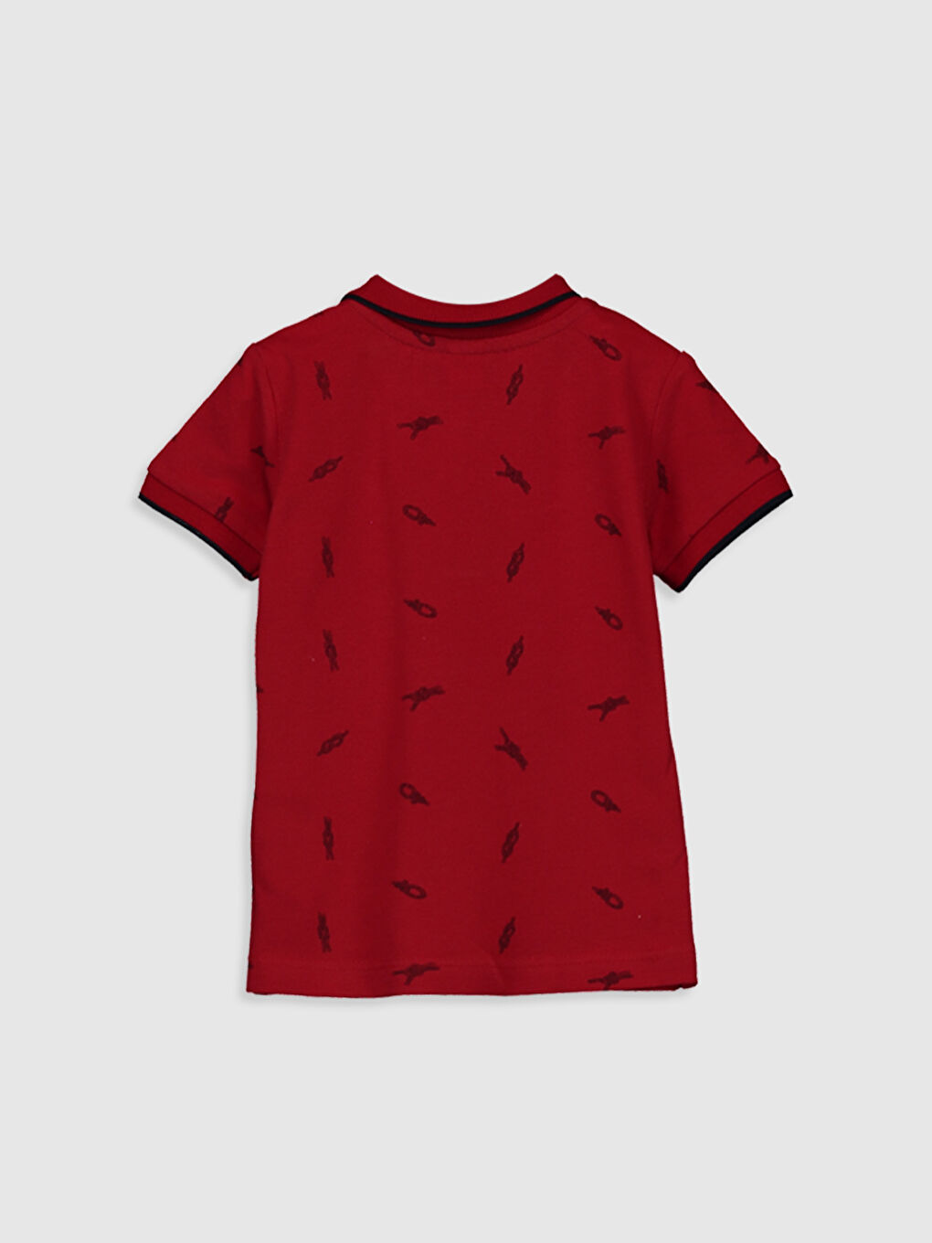 LCW baby Baby Boy’s Printed Polo Neck T-Shirt Father and Son Matching -0SO568Z1-KYT