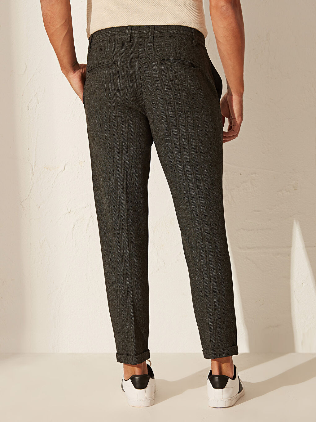 Antrasit Slim Fit Erkek Jogger Pantolon-3