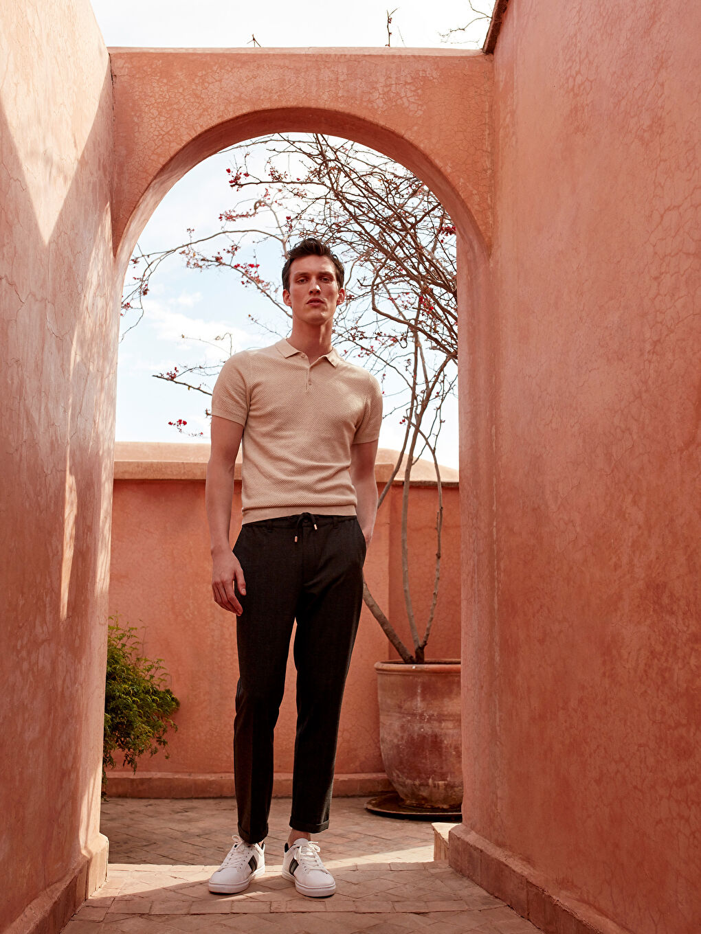 Antrasit Slim Fit Erkek Jogger Pantolon