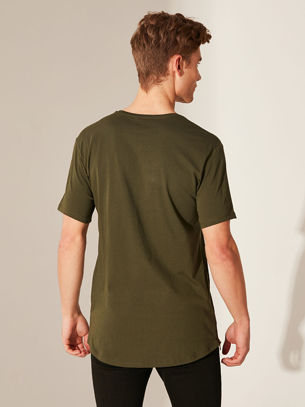 Футболка из чесаного хлопка для мужчин-2