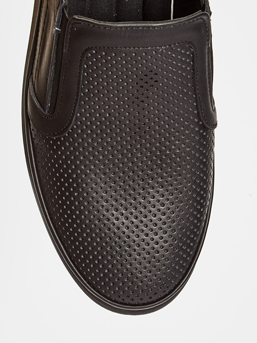 Siyah Erkek Hakiki Deri Klasik Konfor Ayakkabı-4