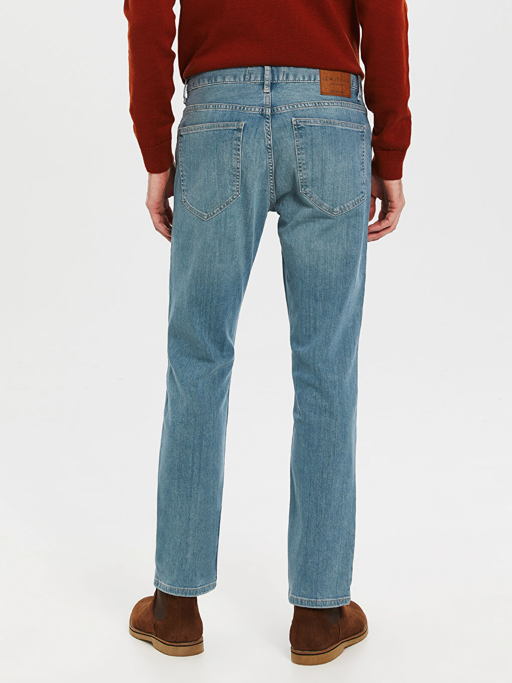 Açık İndigo Rodeo Jean Pantolon-3