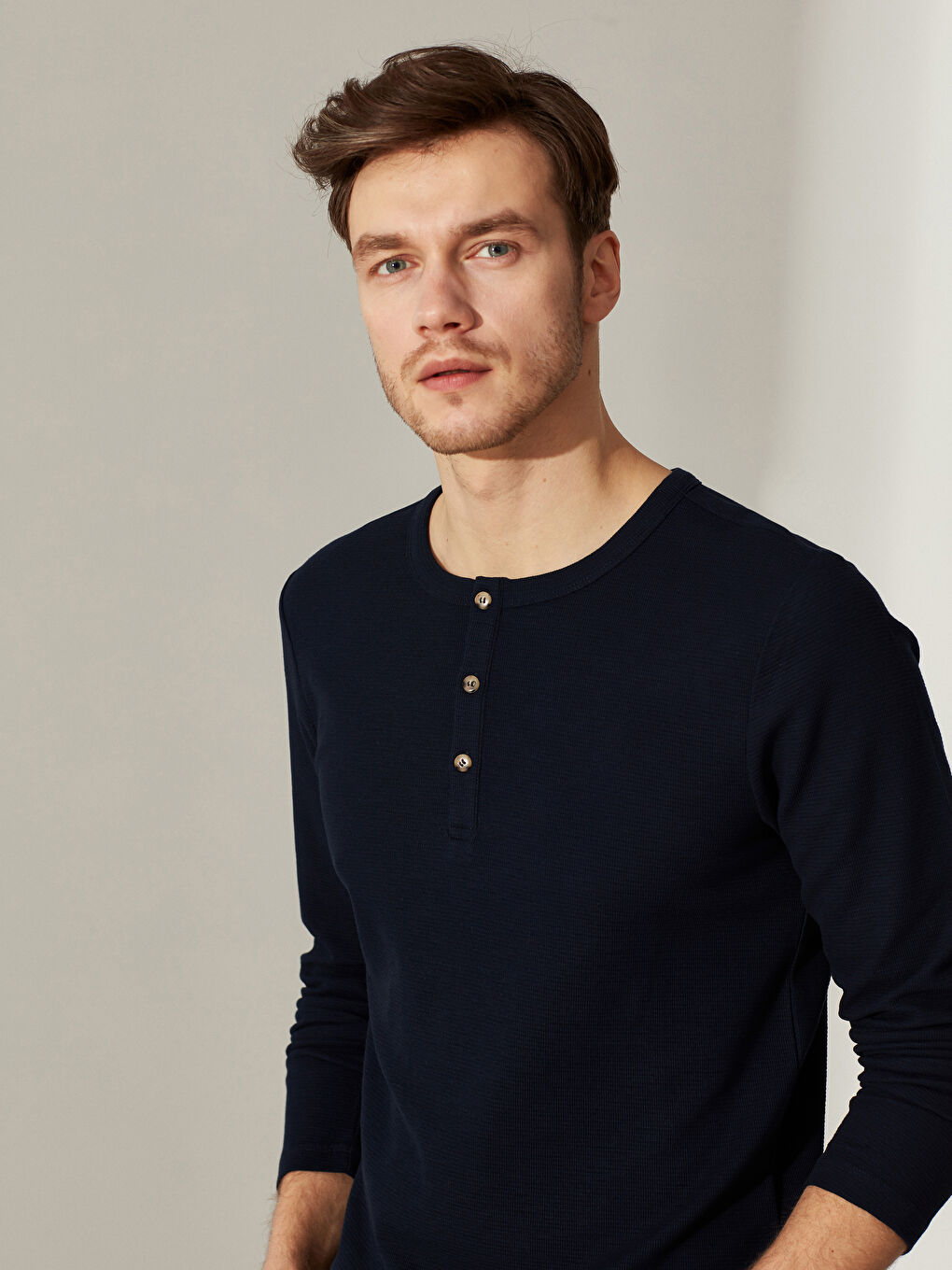 Lacivert Erkek Tişört-1