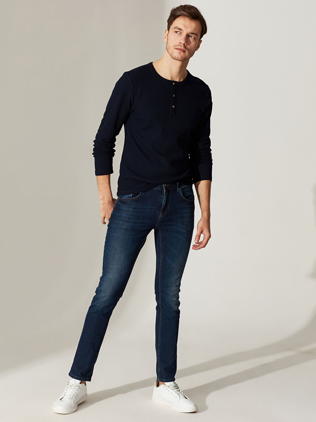 Lacivert Erkek Tişört-3