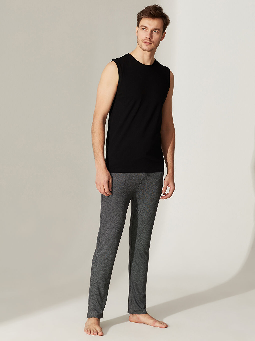 Майка из чесаного хлопка для мужчин-3