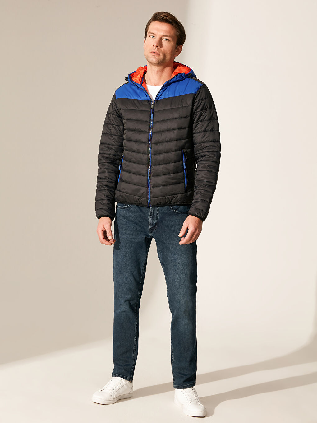 بالطو منتفخ سادة هودي تخين للرجال-4