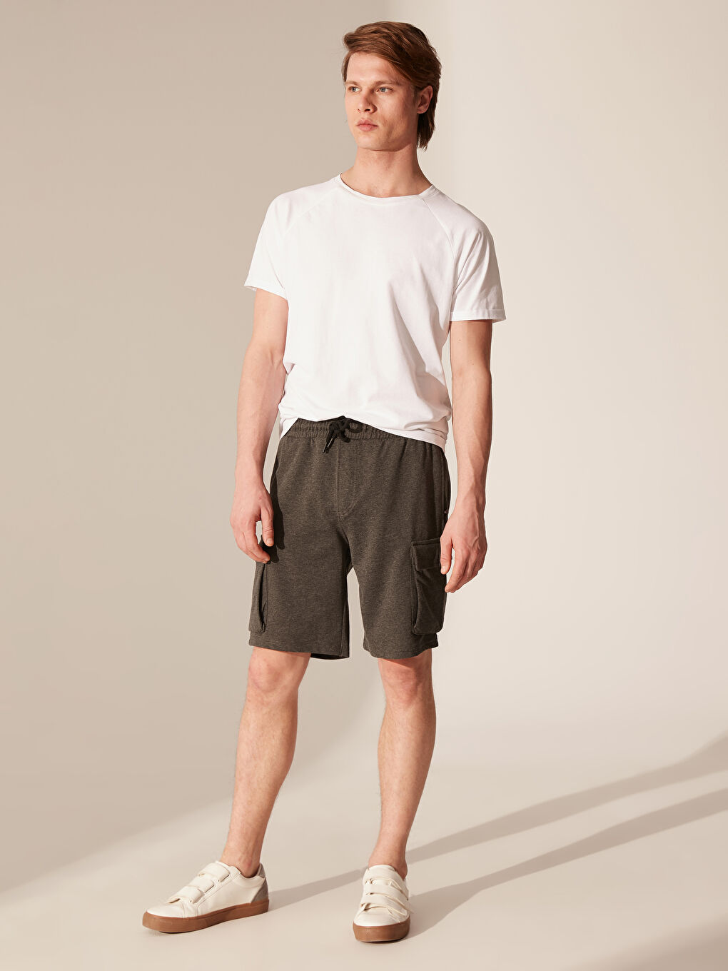 Antrasit Kargo Erkek Şort-1