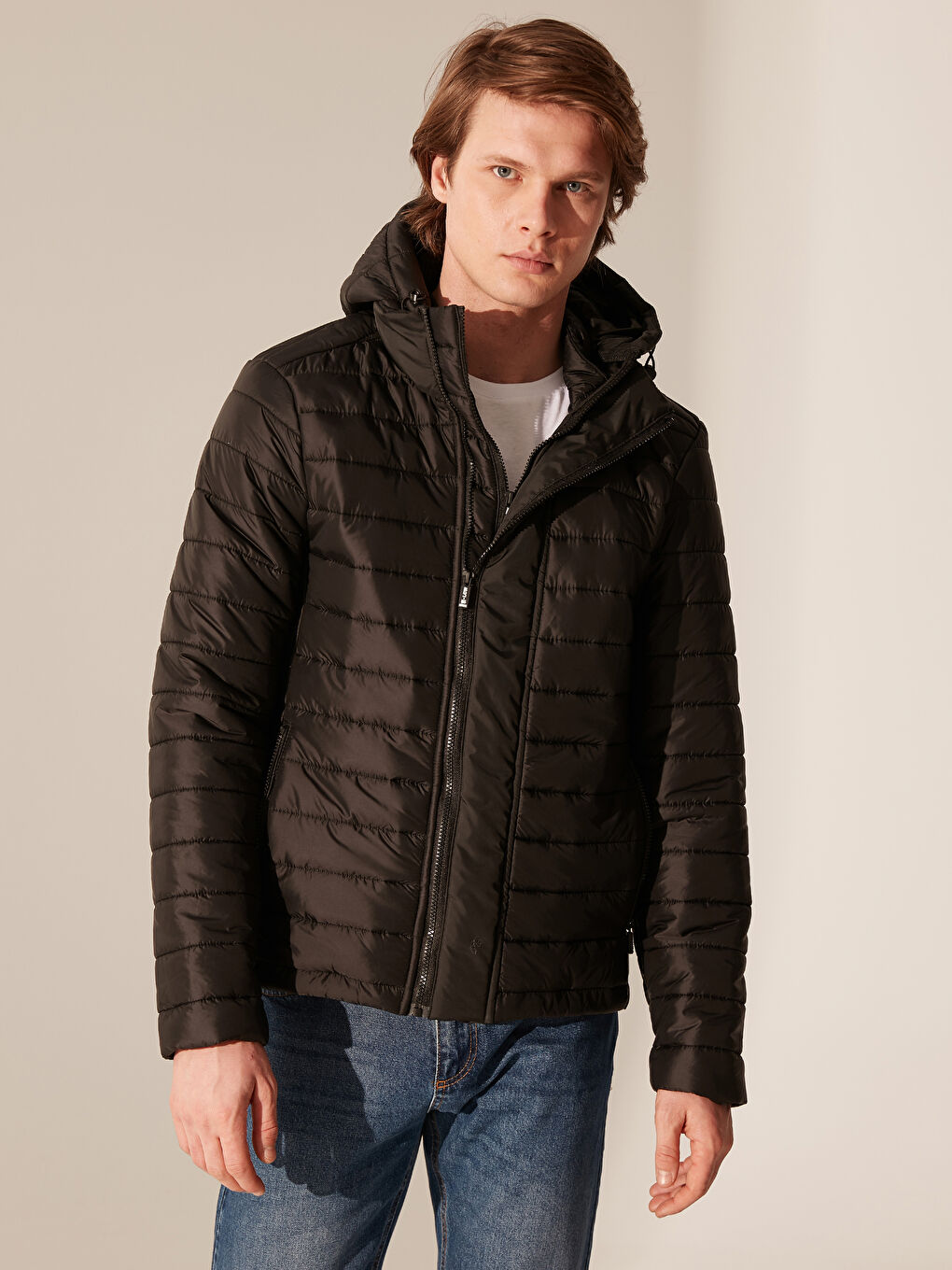 Siyah Erkek Şişme Mont-1