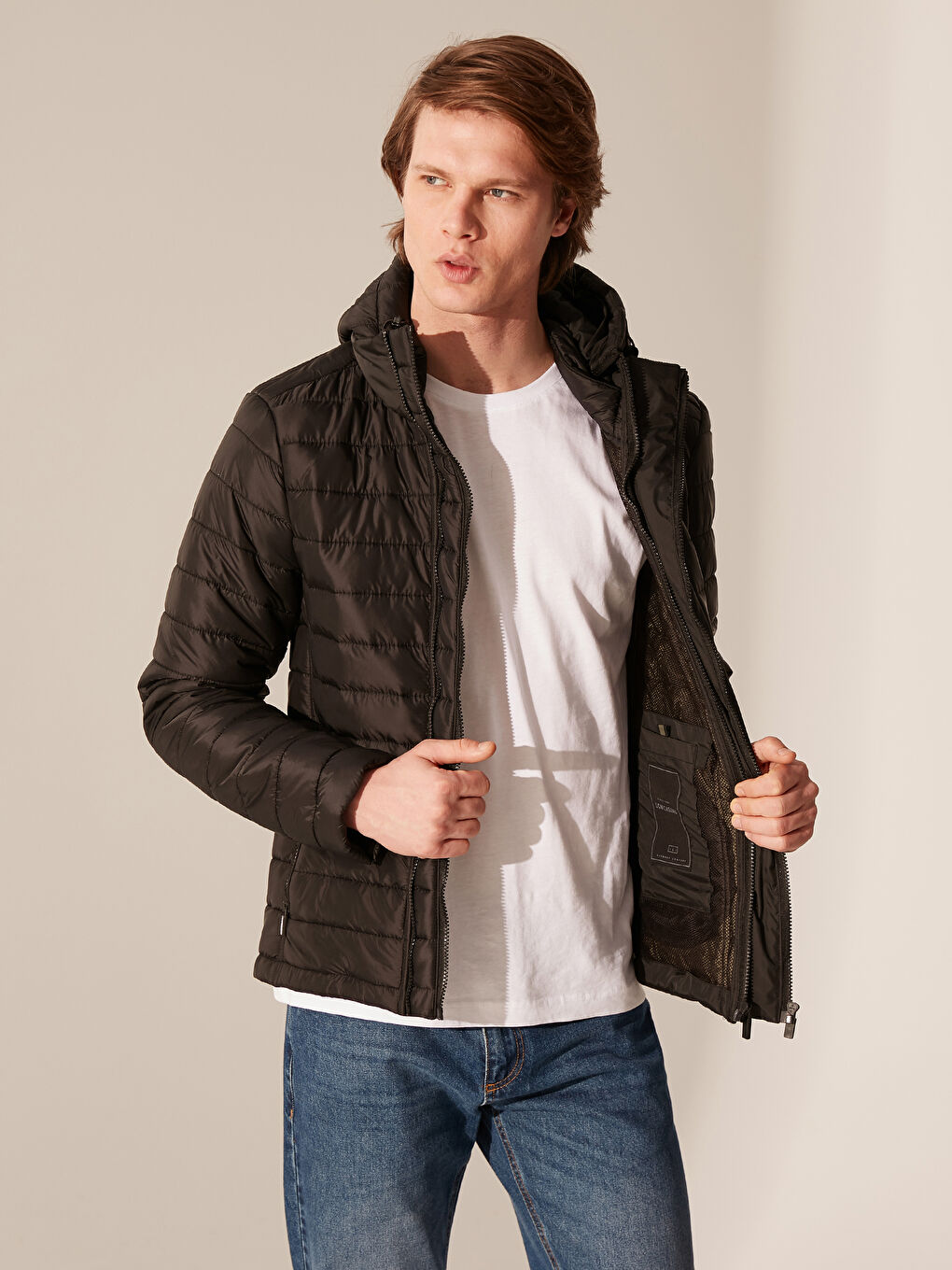 Siyah Erkek Şişme Mont-2