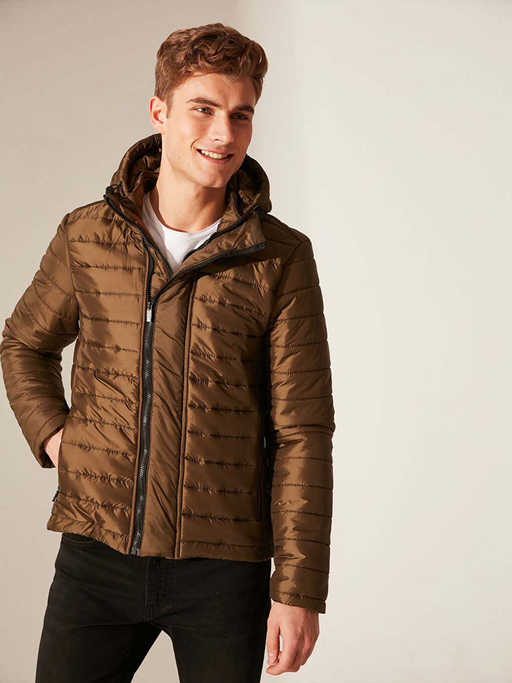 Haki Erkek Şişme Mont