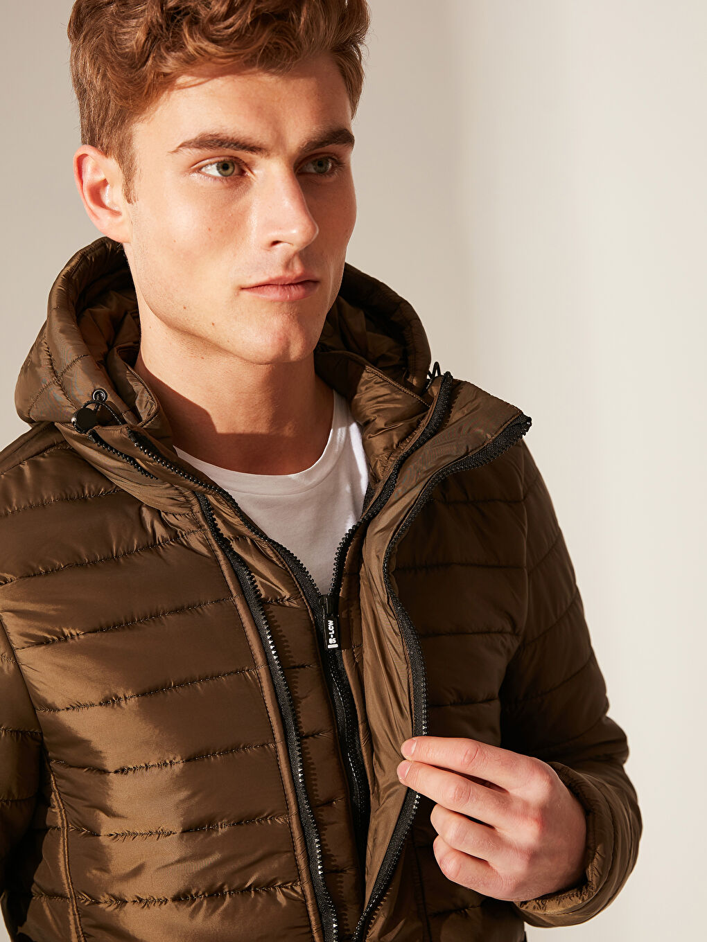 Haki Erkek Şişme Mont-1