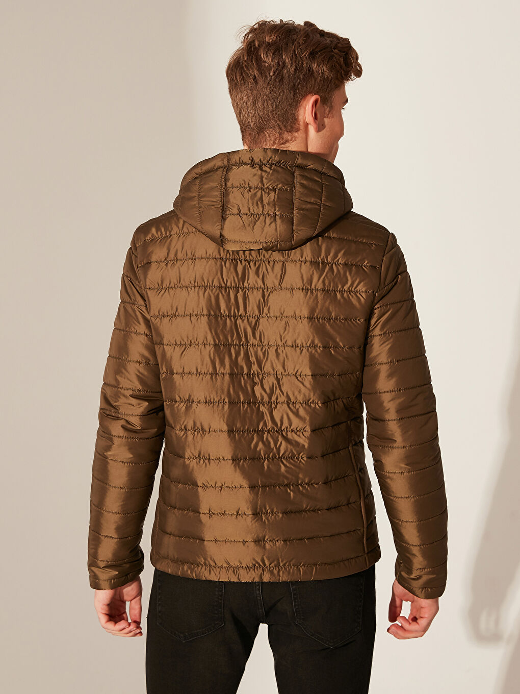 Haki Erkek Şişme Mont-4