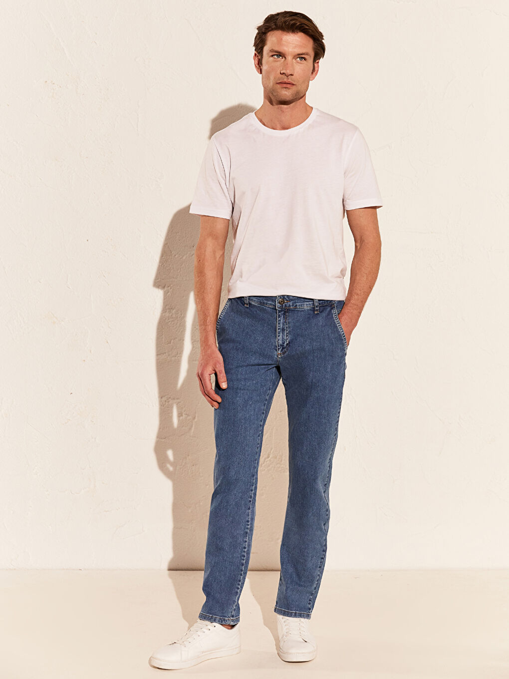 İndigo Erkek Jean Pantolon