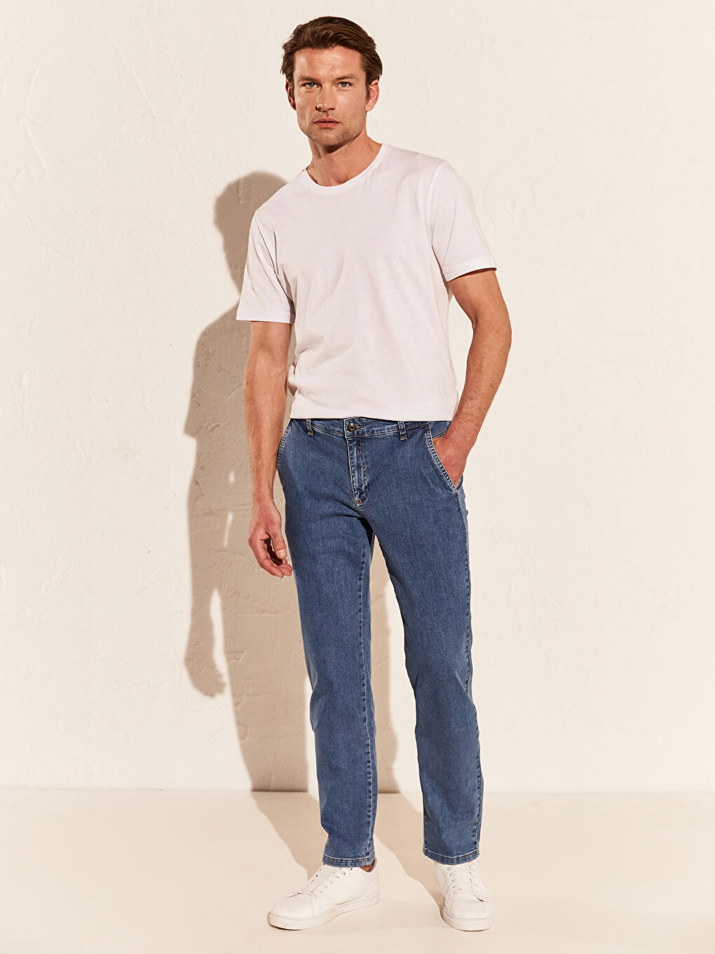 İndigo Erkek Jean Pantolon-1