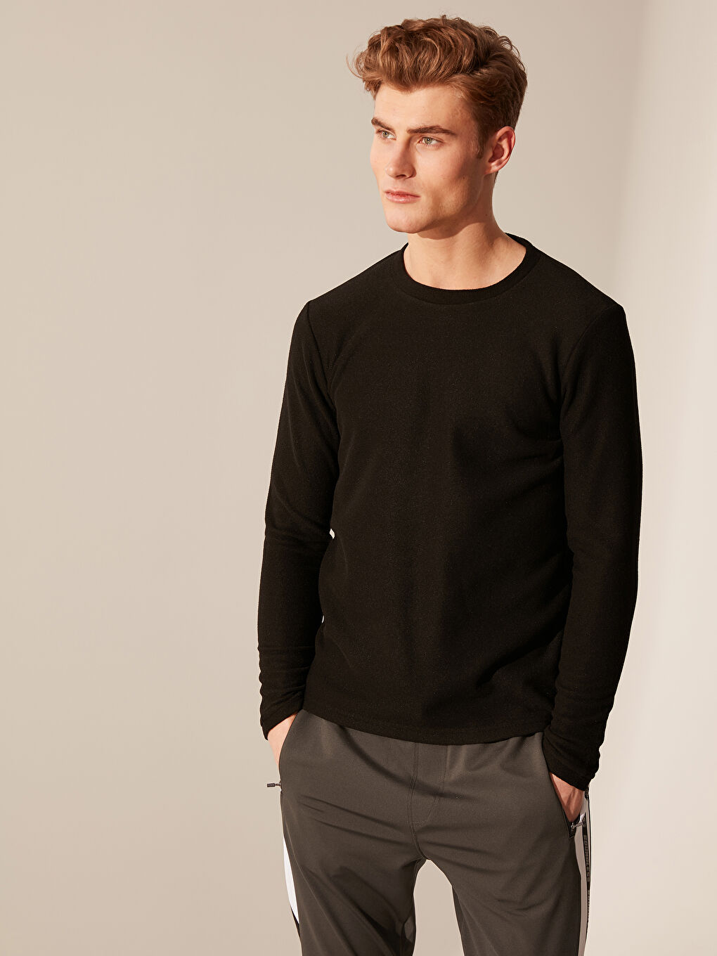 Siyah Polar Erkek Tişört