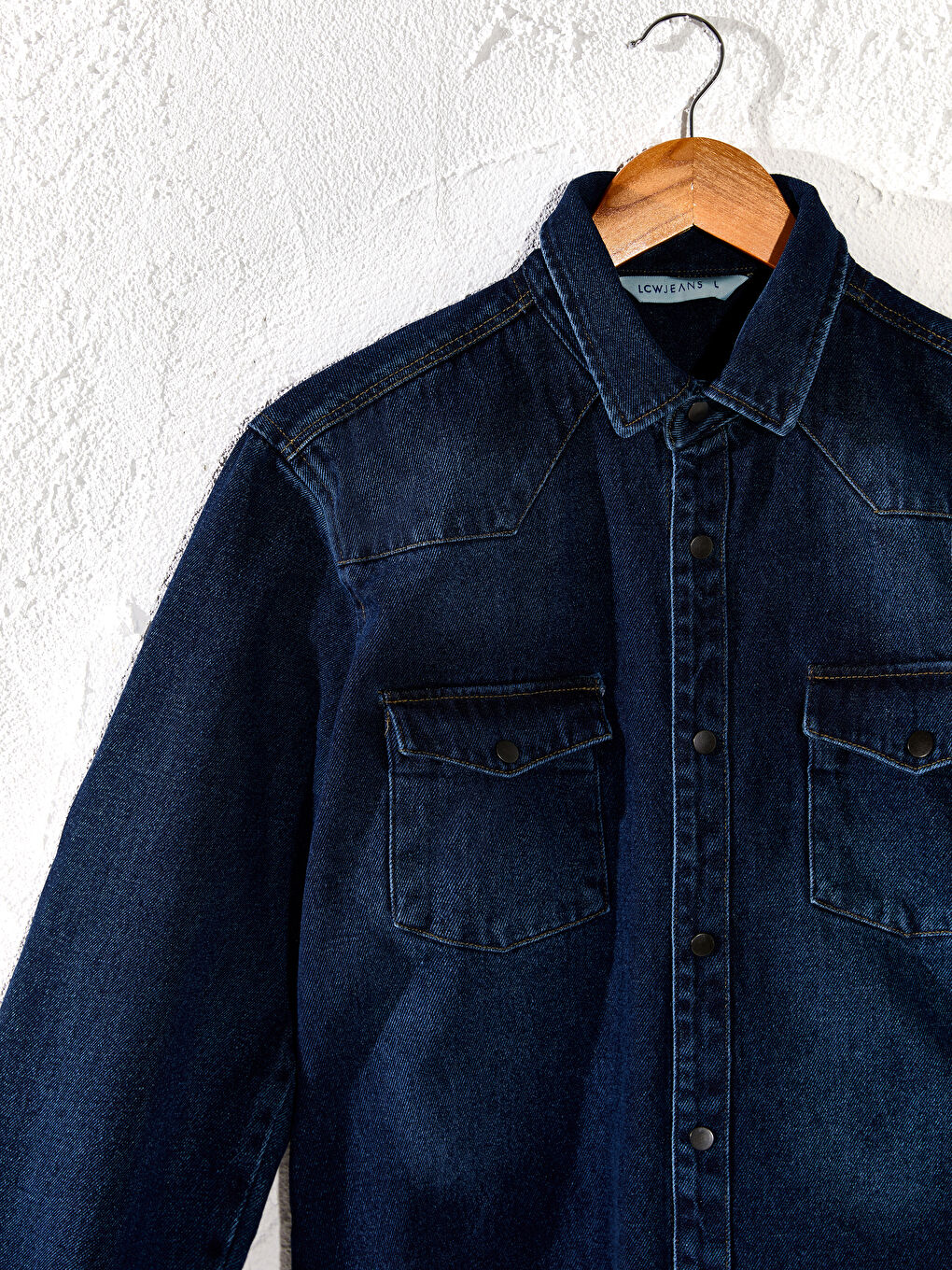 Джинсовая Рубашка Slim Fit для Мужчин-2