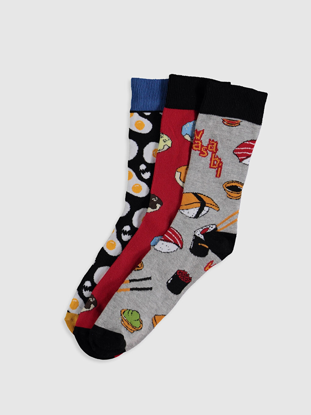 Karışık Renk İpliği Boyalı Soket Çorap