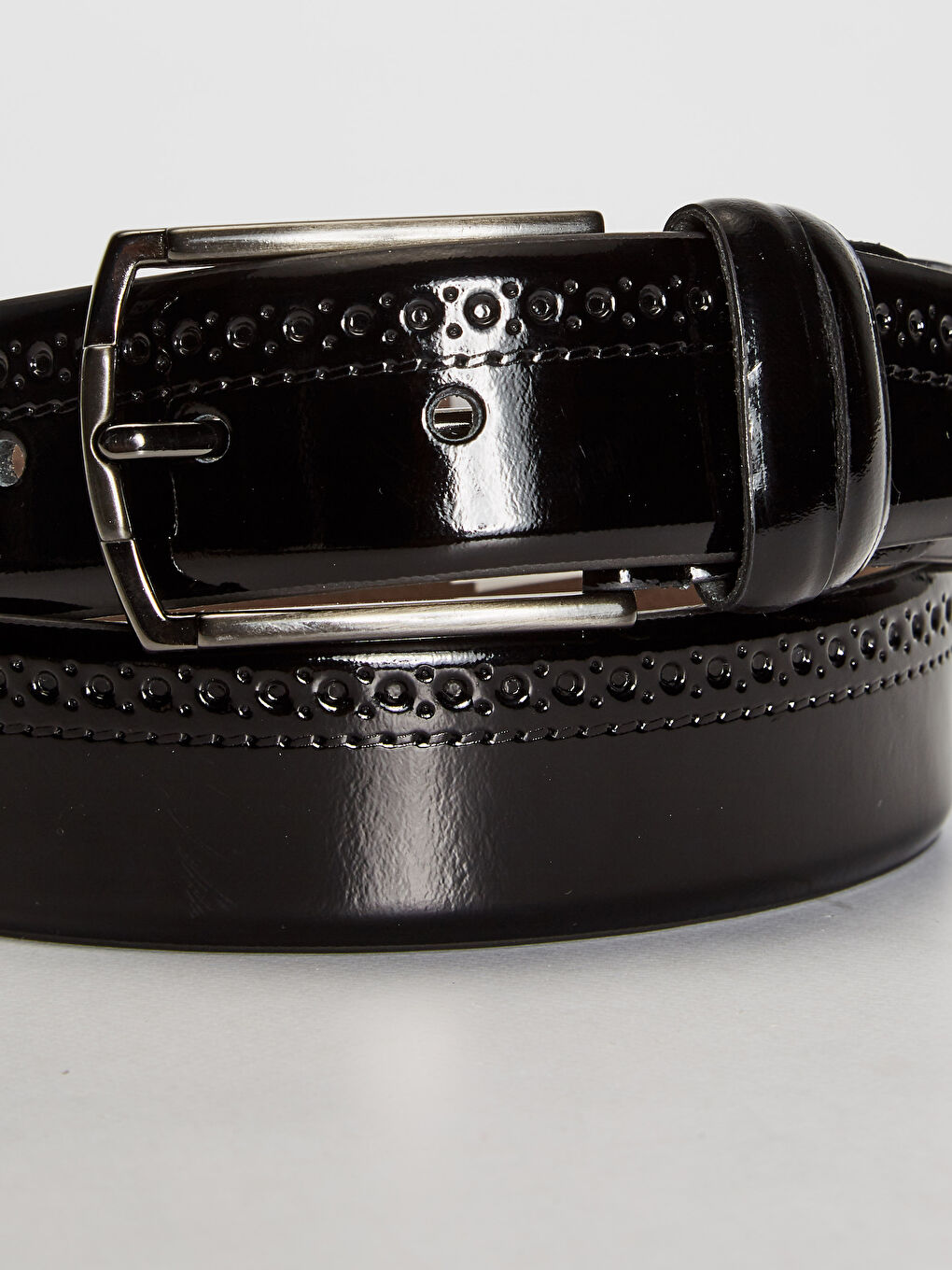 Siyah Hakiki Deri Rugan Kemer-1